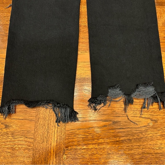 NWT Free People Maggie Mid-Rise Straight Leg Jean, Washed Black, Size 26 - Picture 7 of 11